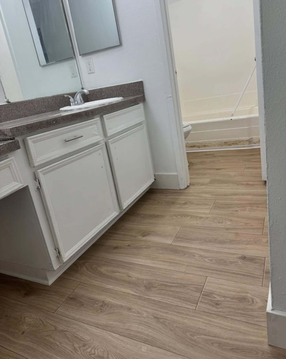 Hardwood installation final result